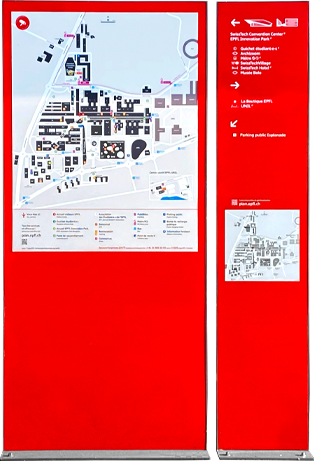 EPFL Signalétique extérieure 2022